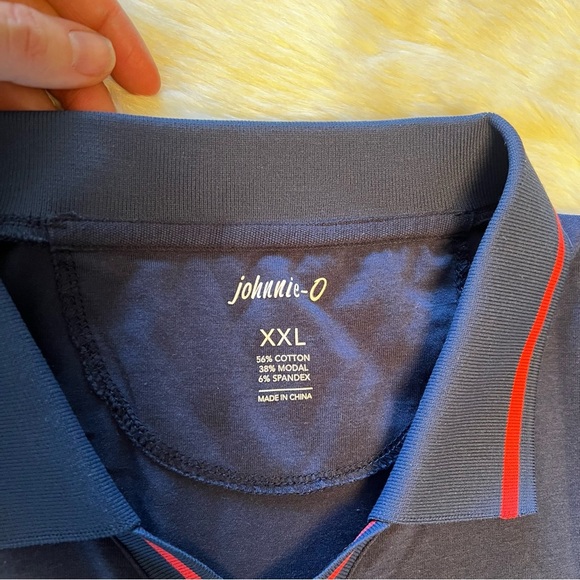 Johnnie-O Victor‎ V-Neck stretch polo shirt - Picture 2 of 4